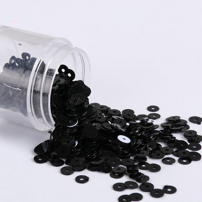 2000 gab./iepakojumā 4 mm vienkrāsaini sequin, plakani, apaļi PVC, vaļīgi vizuļi Pailletes Amatniecības šūšana, sieviešu auduma izšūšanas piederumi