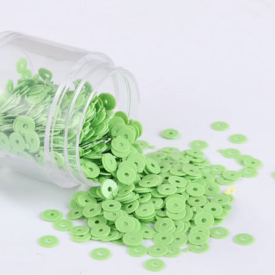 2000 gab./iepakojumā 4 mm vienkrāsaini sequin, plakani, apaļi PVC, vaļīgi vizuļi Pailletes Amatniecības šūšana, sieviešu auduma izšūšanas piederumi