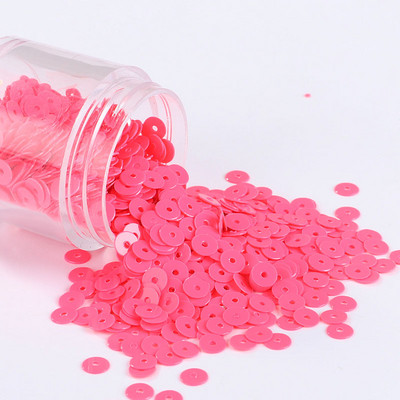 2000 gab./iepakojumā 4 mm vienkrāsaini sequin, plakani, apaļi PVC, vaļīgi vizuļi Pailletes Amatniecības šūšana, sieviešu auduma izšūšanas piederumi