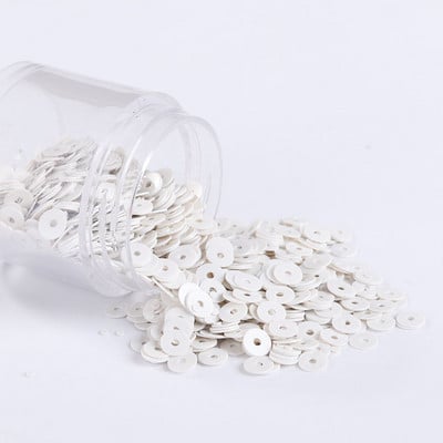 2000 gab./iepakojumā 4 mm vienkrāsaini sequin, plakani, apaļi PVC, vaļīgi vizuļi Pailletes Amatniecības šūšana, sieviešu auduma izšūšanas piederumi