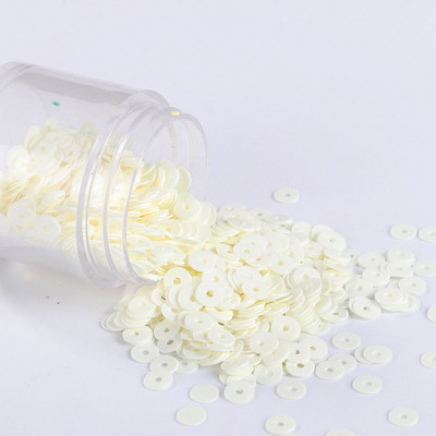 2000 gab./iepakojumā 4 mm vienkrāsaini sequin, plakani, apaļi PVC, vaļīgi vizuļi Pailletes Amatniecības šūšana, sieviešu auduma izšūšanas piederumi