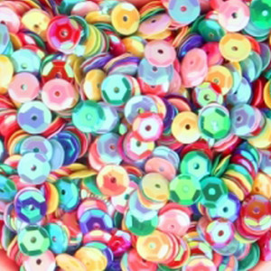 Vairāku izmēru kombinācija Krāsa 4mm 5mm 6mm Sequin PVC apaļa kauss Sequins Pailletes Šūšana Kāzu Amatniecība Sieviešu apģērbi Aksesuāri 10g