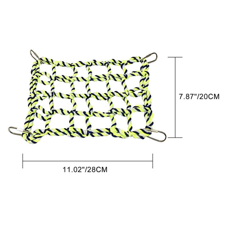 Mājdzīvnieku kāpšana Tīkls Papagailis Kāmis Vāvere Rotaļlietas Neilona Virve Piekārtas Virves Statīvs Tīkls Šūpoles Rotaļa Virs Kāpnes Sprādzes Putnu Aksesuāri