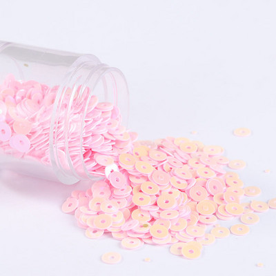 10g/Μέγεθος παρτίδας 2-6mm Επίπεδες στρογγυλές πούλιες PVC Χαλαρές παγιέτες Ράψιμο Wedding Craft Γυναικεία ενδύματα Αξεσουάρ Παιδικό Diy Υλικό