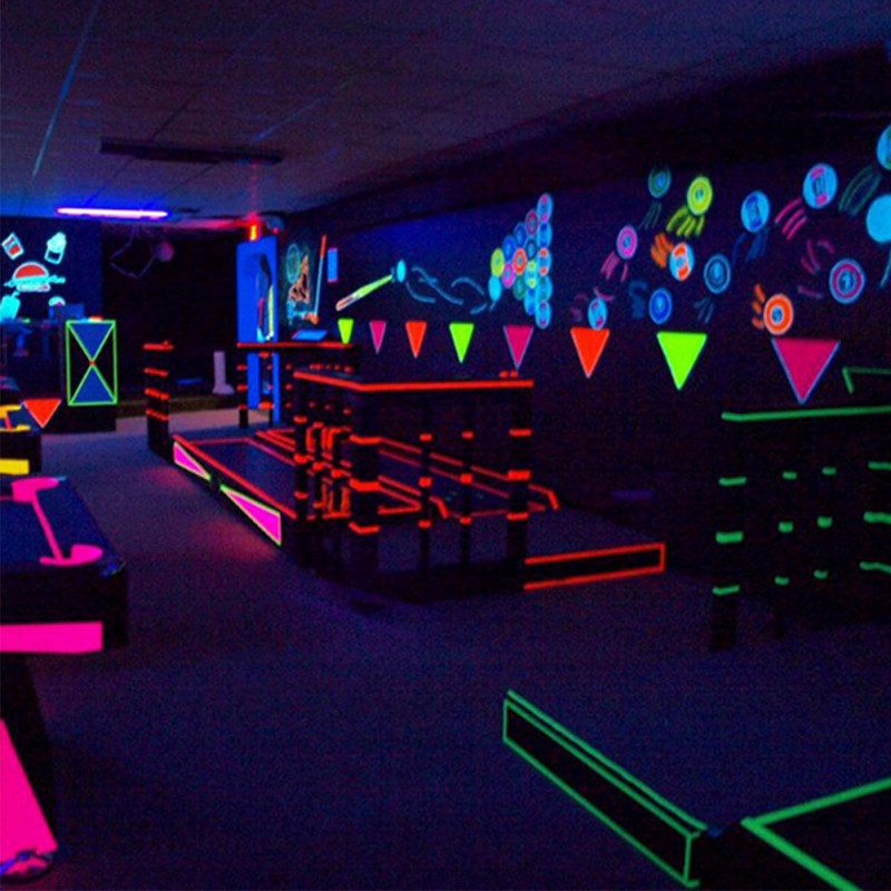 5 бр./компл. UV Gaffer Флуоресцентна лента Blacklight Reactive Glow In The Dark лента Неонова платнена лента Предупреждение Декорация на дома