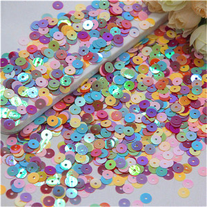 3mm 4mm 5mm 6mm lapos kerek PVC laza flitter Paillette varrás kézműves esküvői dekorációhoz Ruha ruha cipő sapkák barkács kiegészítők