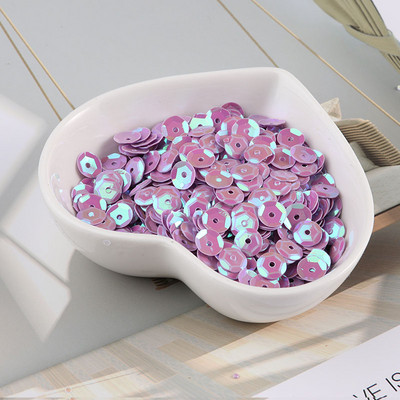 10g/tétel Új színek 4mm/5mm/6mm/8mm flitter PVC kerek csésze flitterek Paillettes varrás Esküvői kézművesség, női ruházati kiegészítők