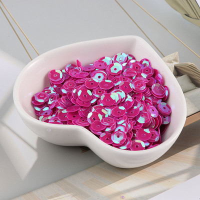 10g/tétel Új színek 4mm/5mm/6mm/8mm flitter PVC kerek csésze flitterek Paillettes varrás Esküvői kézművesség, női ruházati kiegészítők