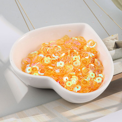 10g/tétel Új színek 4mm/5mm/6mm/8mm flitter PVC kerek csésze flitterek Paillettes varrás Esküvői kézművesség, női ruházati kiegészítők