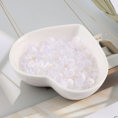 10g/tétel Új színek 4mm/5mm/6mm/8mm flitter PVC kerek csésze flitterek Paillettes varrás Esküvői kézművesség, női ruházati kiegészítők