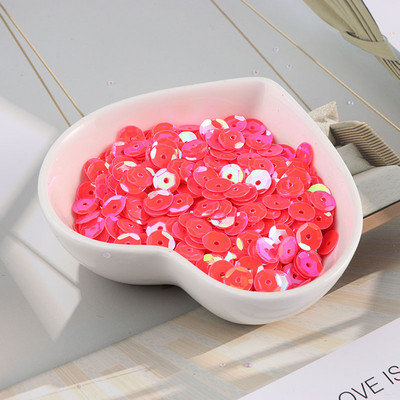 10g/tétel Új színek 4mm/5mm/6mm/8mm flitter PVC kerek csésze flitterek Paillettes varrás Esküvői kézművesség, női ruházati kiegészítők