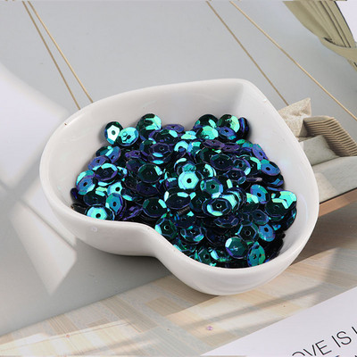 10g/tétel Új színek 4mm/5mm/6mm/8mm flitter PVC kerek csésze flitterek Paillettes varrás Esküvői kézművesség, női ruházati kiegészítők