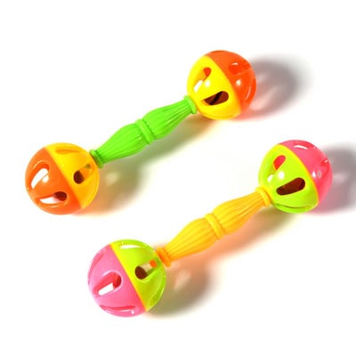 1/2GB Papagaiļa rotaļlieta Radoša grabulīša, putnu kodumiem izturīga rotaļlieta ar dubultgalvu zvana bumbiņu rotaļlieta Rokas zvans Rokas zvana zvana trompete