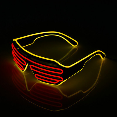 LED világító szemüvegek Halloween izzó neon karácsonyi parti bril villogó fény ragyogó napszemüvegek üvegfesztivál kellékek jelmezek