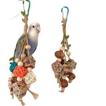 Цветен висящ папагал Птица Molar Toy Статии Parrot Bite Pet Bird Toy for Parrot Swing Bird Swing Biting Toy