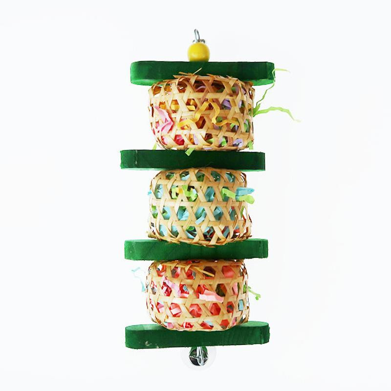 Putnu košļājamās rotaļlietas Putnu barības meklēšana Piekārtas rotaļlietas Papagaiļi Būrī Sasmalcināšanas Rotaļlietas Papagaiļiem Mīlestības putns Cockatiel Conure African Grey