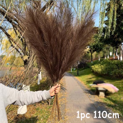 70-120 cm kunstlik pampa muru oks võltspudru võltsitud taime lilled pilliroo pantas pulmapidu kodukaunistus DIY kimp
