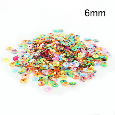 20g balts/jauktas krāsas 4/6/8/10mm 3D ziedu vizuļi Paillette šūšana Izgreznojumi Atradumi DIY Apģērbs Kleita Apavi Amatniecība