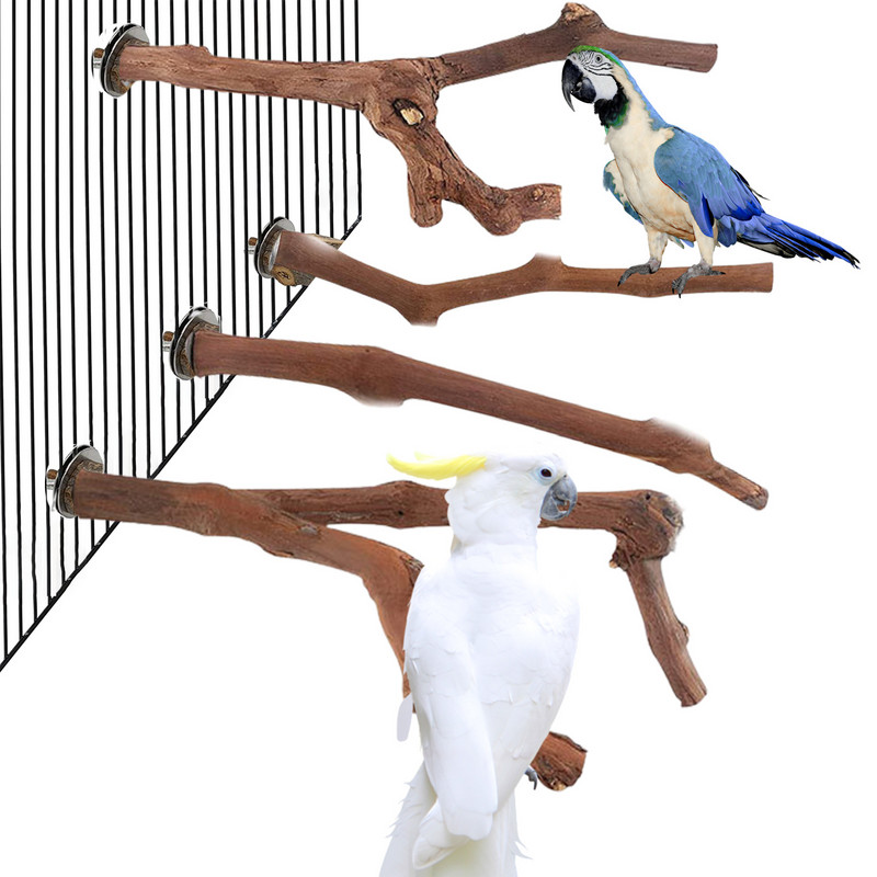 Papagáj Madár Álló Bot Szőlőszár Fa rúd Madár Kakas papagáj ülőrudak Harapás Karom Köszörülő játék Madárketrec Kiegészítők