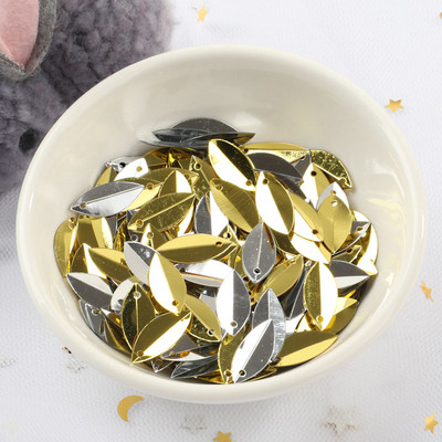 720gab 6*14mm kauss ovāls salokāms fliteris zirga acis forma amatniecība matēta vaļīga pailletes uzlīmes paštaisīt kāzu šūšanas aksesuāri