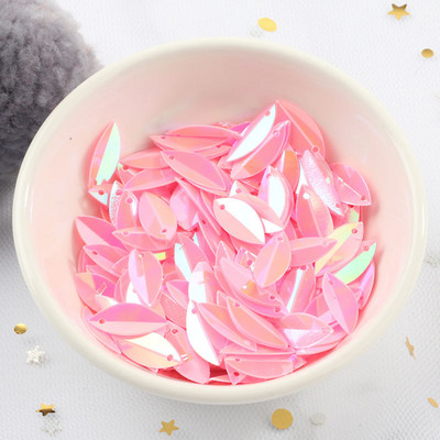 720gab 6*14mm kauss ovāls salokāms fliteris zirga acis forma amatniecība matēta vaļīga pailletes uzlīmes paštaisīt kāzu šūšanas aksesuāri