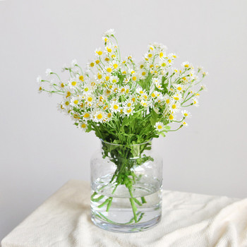 1 Μάτσο 30 κεφαλών Τεχνητό λουλούδι χαμομηλιού Πλαστικό μίνι μπουκέτο μαργαρίτα για διακόσμηση γάμου στο σπίτι DIY Ψεύτικη χειροτεχνία με λουλούδια