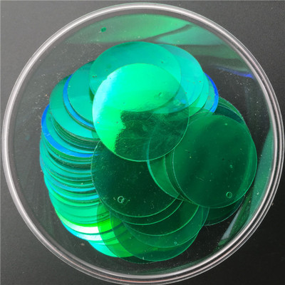 10mm 15mm 20mm 25mm 30mm PVC lapos, kerek laza flitterek Paillettes varrás Esküvői kézműves kiegészítők 1 oldalsó lyukkal