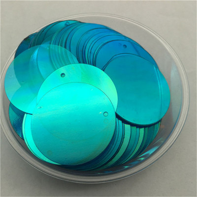10mm 15mm 20mm 25mm 30mm PVC lapos, kerek laza flitterek Paillettes varrás Esküvői kézműves kiegészítők 1 oldalsó lyukkal