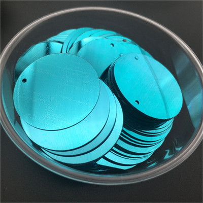 10mm 15mm 20mm 25mm 30mm PVC lapos, kerek laza flitterek Paillettes varrás Esküvői kézműves kiegészítők 1 oldalsó lyukkal