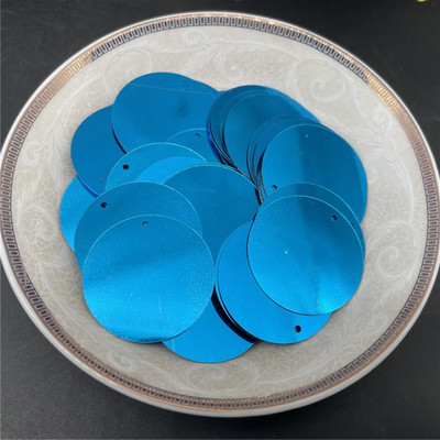 10mm 15mm 20mm 25mm 30mm PVC lapos, kerek laza flitterek Paillettes varrás Esküvői kézműves kiegészítők 1 oldalsó lyukkal