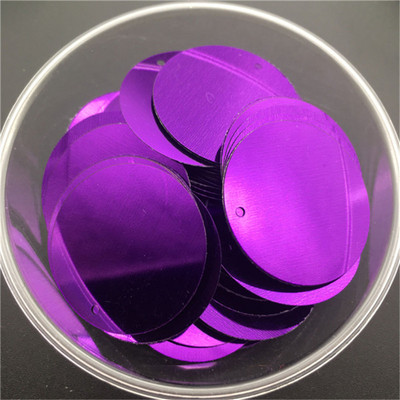 10mm 15mm 20mm 25mm 30mm PVC lapos, kerek laza flitterek Paillettes varrás Esküvői kézműves kiegészítők 1 oldalsó lyukkal