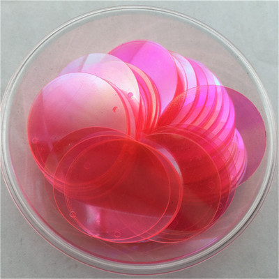 10mm 15mm 20mm 25mm 30mm PVC lapos, kerek laza flitterek Paillettes varrás Esküvői kézműves kiegészítők 1 oldalsó lyukkal