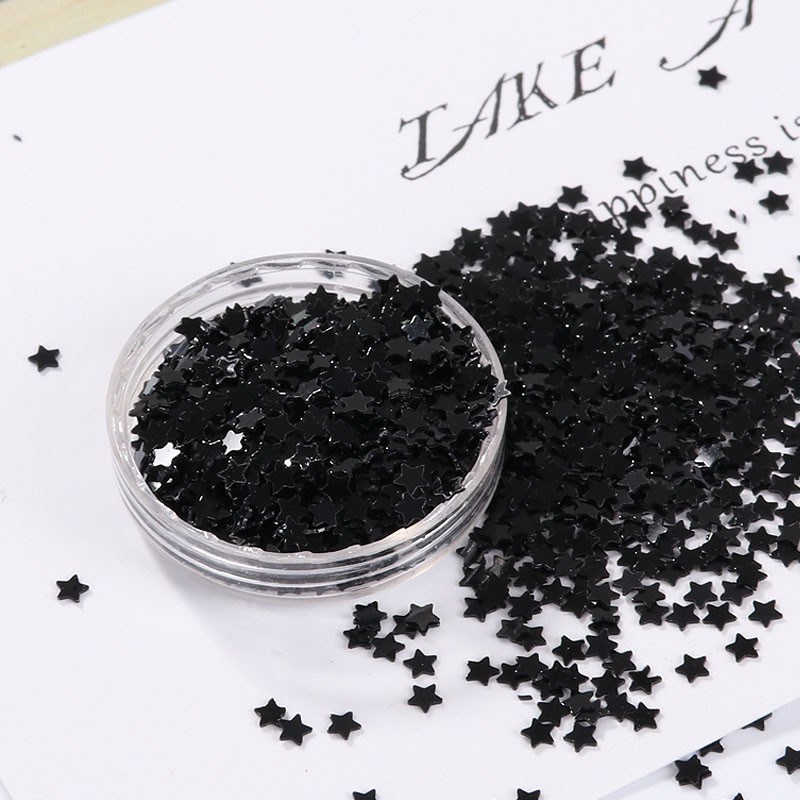 10 g/iepakojumā gaiši zelta nagu vizuļi 3 mm 4 mm zvaigznes formas vizuļi Pailletes nagu skaistumam, sieviešu manikīram, kāzu dekorēšanas konfeti