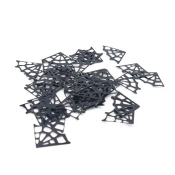 100Pcs/Παρτίδα 25*18mm Halloween Spider Web Παγιέτες PVC Διακοσμητικό γιορτινό πάρτι Χειροποίητο DIY Αξεσουάρ καπέλων ραπτικής/γαμήλου/παλτό