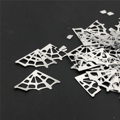 100gab./partija 25*18mm Helovīna zirnekļtīkla PVC fliteri svētku ballīšu dekorēšana ar rokām darināta šūšana/kāzu/mēteļu cepures aksesuāri