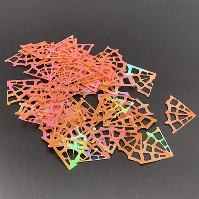 100gab./partija 25*18mm Helovīna zirnekļtīkla PVC fliteri svētku ballīšu dekorēšana ar rokām darināta šūšana/kāzu/mēteļu cepures aksesuāri