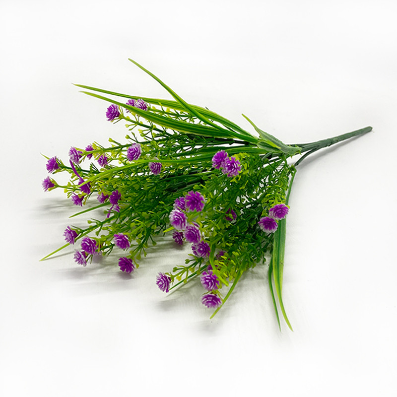 Mesterséges zöld műanyag fű növény Művirág Babysbreak Esküvő Otthon Karácsonyi dekoráció Party Irodai virág