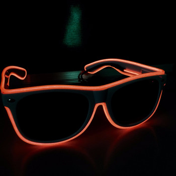 LED светещи очила Модни неоново светещи светещи рейв костюми Парти Ярки слънчеви очила Консумативи за Великденско парти