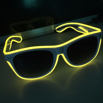LED светещи очила Модни неоново светещи светещи рейв костюми Парти Ярки слънчеви очила Консумативи за Великденско парти