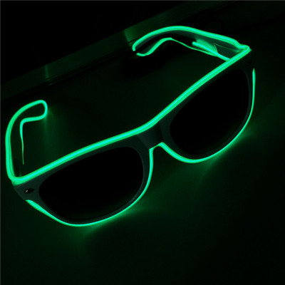 LED-helendavad prillid, mood neoonvalgustusega helendavad rave-kostüümid, eredad päikeseprillid, lihavõttepeotarbed
