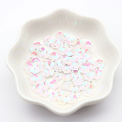 1200 gab./iepakojumā jauktas ziedu formas PVC lielapjoma vizuļi 6 mm mirdzoši konfeti nagu mākslas apdares fliteri, paši izgatavoti šūšanas piederumi