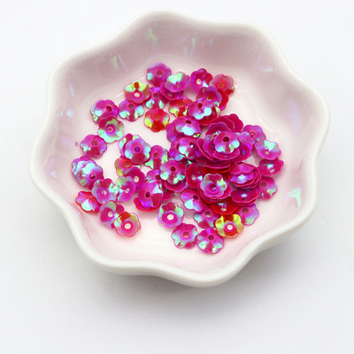 1200 gab./iepakojumā jauktas ziedu formas PVC lielapjoma vizuļi 6 mm mirdzoši konfeti nagu mākslas apdares fliteri, paši izgatavoti šūšanas piederumi