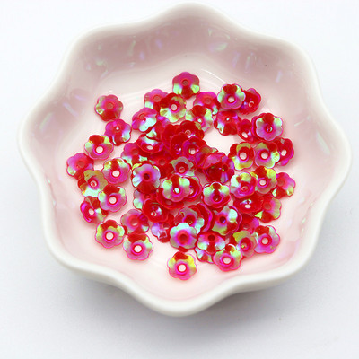 1200 gab./iepakojumā jauktas ziedu formas PVC lielapjoma vizuļi 6 mm mirdzoši konfeti nagu mākslas apdares fliteri, paši izgatavoti šūšanas piederumi