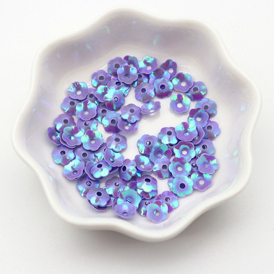 1200 gab./iepakojumā jauktas ziedu formas PVC lielapjoma vizuļi 6 mm mirdzoši konfeti nagu mākslas apdares fliteri, paši izgatavoti šūšanas piederumi