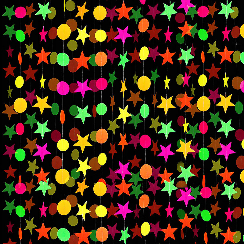 Neoninės švytėjimo vakarėlio girliandos Šviečiantys balionai su gimtadieniu Šviečia tamsoje Vaikų gimtadienio vestuvių fluorescencinės dekoracijos