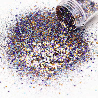 10 ml 1 kārba nagu lakas purpursarkana jaukta smalka un spīdīga plāna nagu lakas mirdzošā pulvera sērija, piemērota gēla lakas grimam