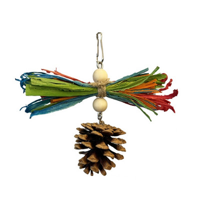 Putnu papagaiļu rotaļlietu būris piekarināmās bumbiņas šūpoles rotaļlieta mājdzīvnieks putns košļājamā koka putnu smalcināšanas rotaļlieta košļājamā barības meklēšanas smalcinātāja rotaļlieta Y5GB