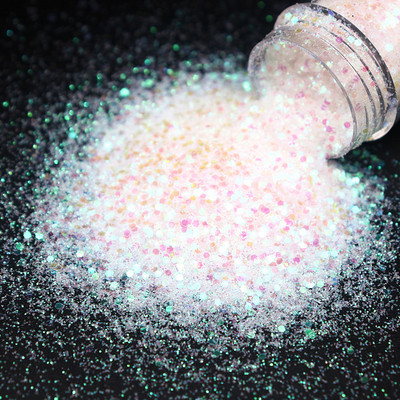1 doboz 10 ml-es holografikus körömlakk flitter Candy színes vegyes méretű sorozat készlet csillámpor barkácsoláshoz körömlakk dekorációhoz