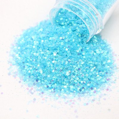 1 doboz 10 ml-es holografikus körömlakk flitter Candy színes vegyes méretű sorozat készlet csillámpor barkácsoláshoz körömlakk dekorációhoz