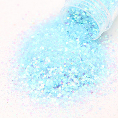 1 doboz 10 ml-es holografikus körömlakk flitter Candy színes vegyes méretű sorozat készlet csillámpor barkácsoláshoz körömlakk dekorációhoz